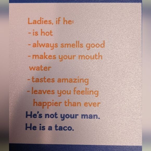 Set of two funny girlfriend coasters, 4" x 4", NEW - Picture 3 of 3